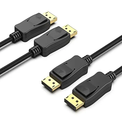 BENFEI 8K DisplayPort to DisplayPort 6 Feet Cable [VESA Certified], DP to DP Male to Male Cable Gold-Plated Cord, Supports 8K@60Hz, 4K@144Hz 120Hz, 2K@240Hz Compatible for Lenovo, Dell, HP, ASUS More