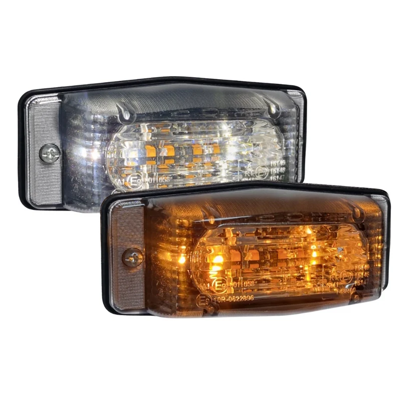 Lampada a LED a doppio bruciatore con lente trasparente / doppio colore