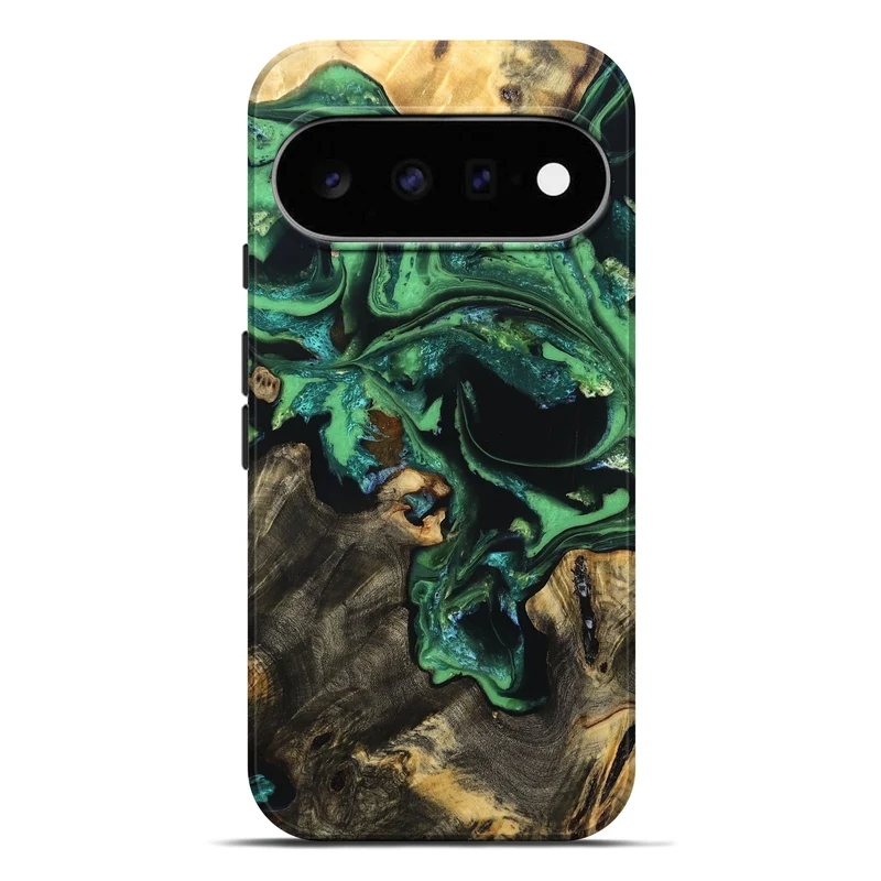 Pixel 11 Pro XL Wood Live Edge Phone Case - Aya (Green, 830250)