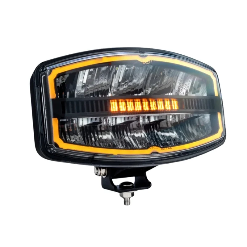 Faretto ovale con luce stroboscopica di emergenza / 6000 lumen