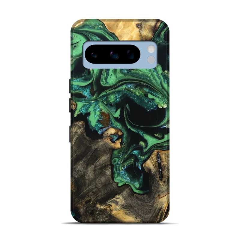 Pixel 8 Pro Wood Live Edge Phone Case - Aya (Green, 830250)