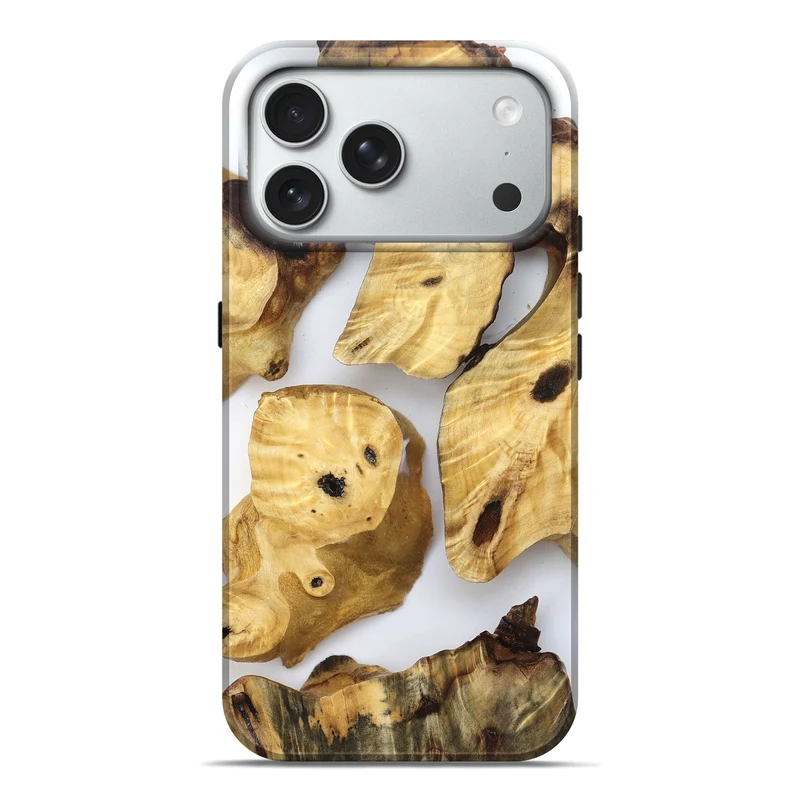 iPhone 18 Pro Max Wood Live Edge Phone Case - Finis (Clear, 830246)