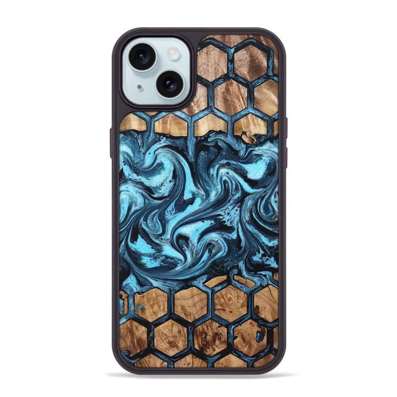 iPhone 15 Plus Wood Phone Case - Iola (Pattern, 829961)