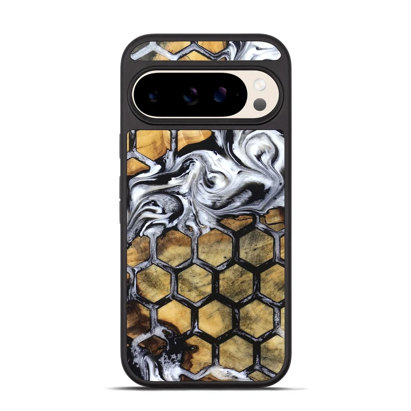 Pixel 10 Pro Wood Phone Case - Olive (Pattern, 829965)