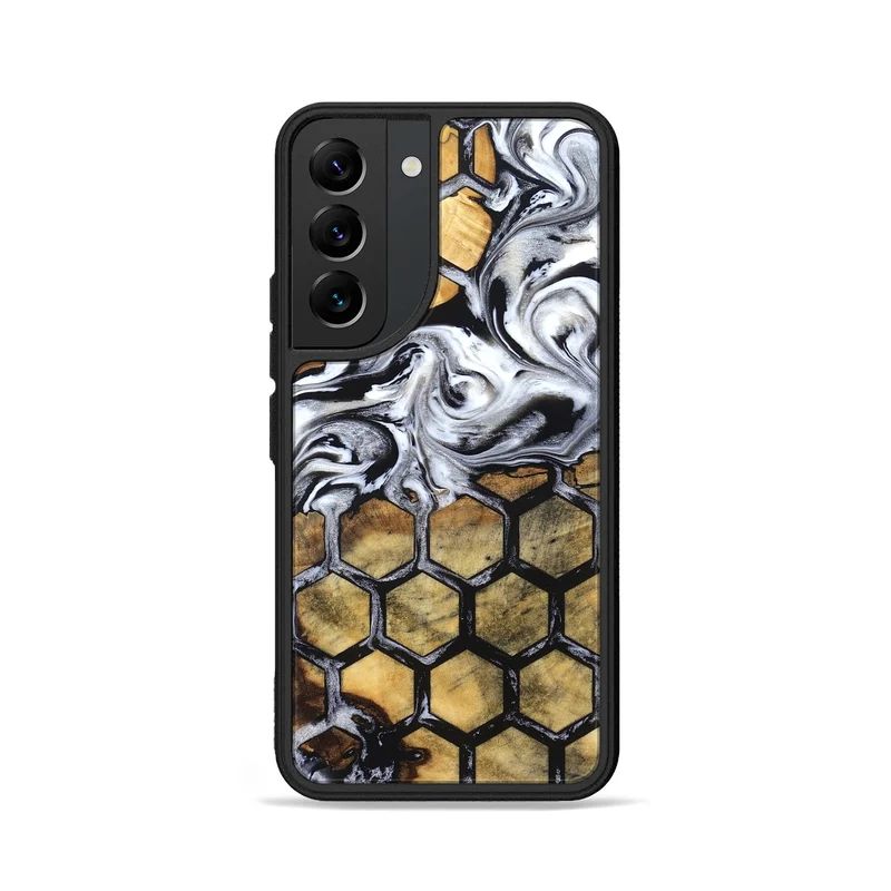 Galaxy S22 Wood Phone Case - Olive (Pattern, 829965)