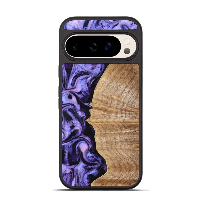 Pixel 10 Pro Wood Phone Case - Tillie (Purple, 830015)