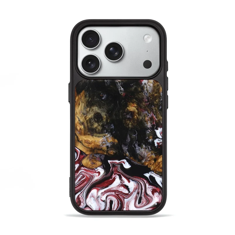 iPhone 18 Pro Wood Phone Case - Jess (Red, 829733)