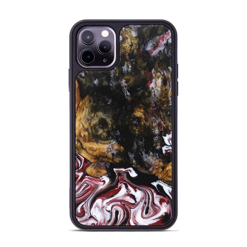 iPhone 11 Pro Max Wood Phone Case - Jess (Red, 829733)