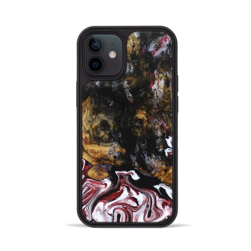 iPhone 12 Wood Phone Case - Jess (Red, 829733)