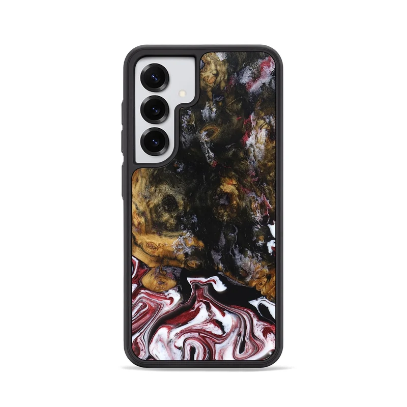 Galaxy S25 Wood Phone Case - Jess (Red, 829733)