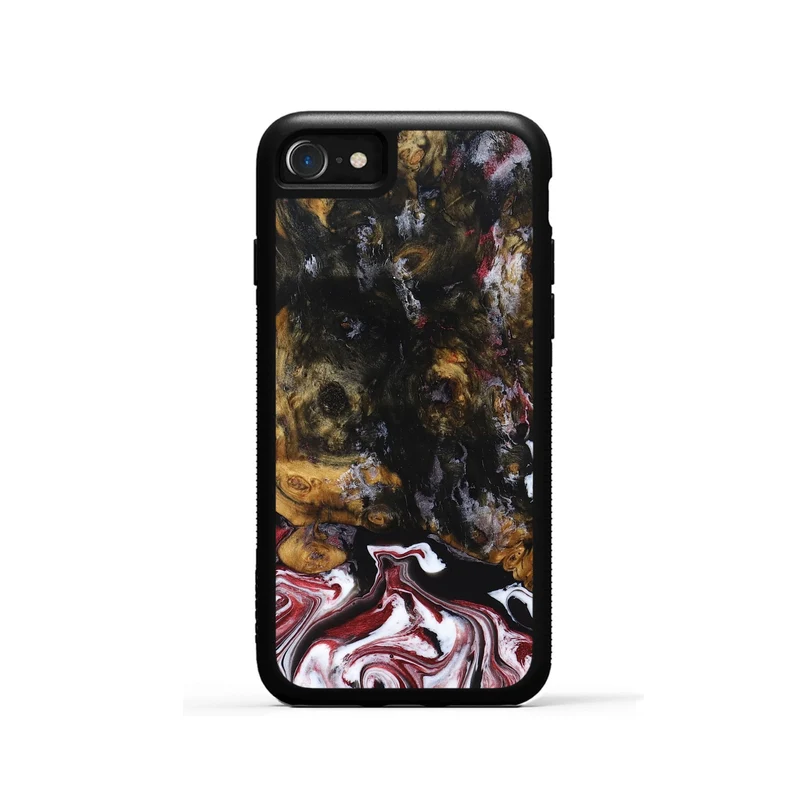 iPhone SE Wood Phone Case - Jess (Red, 829733)