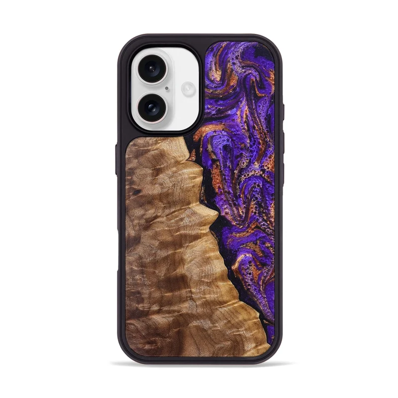 iPhone 17 Wood Phone Case - Leanna (Purple, 829732)