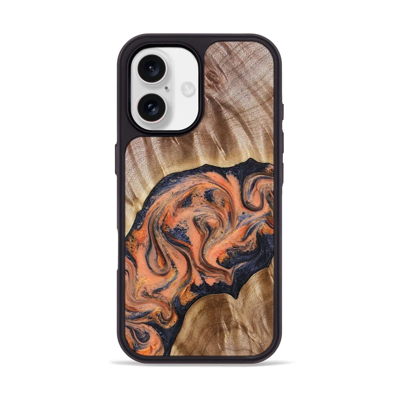 iPhone 17 Wood Phone Case - Mekhi (Red, 829726)