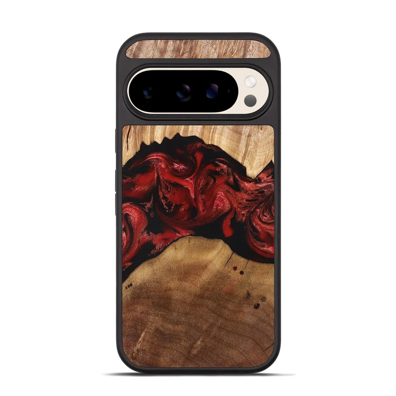Pixel 10 Pro Wood Phone Case - Marlon (Red, 829713)