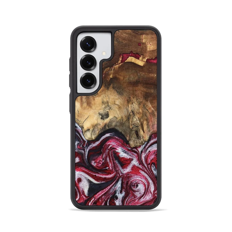 Galaxy S25 Wood Phone Case - Chaya (Red, 829722)