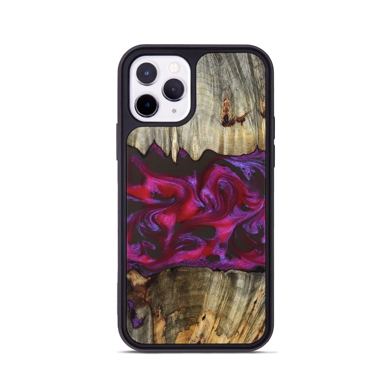 iPhone 11 Pro Wood Phone Case - Jaylen (Red, 829716)