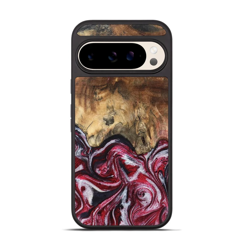 Pixel 10 Pro Wood Phone Case - Chaya (Red, 829722)