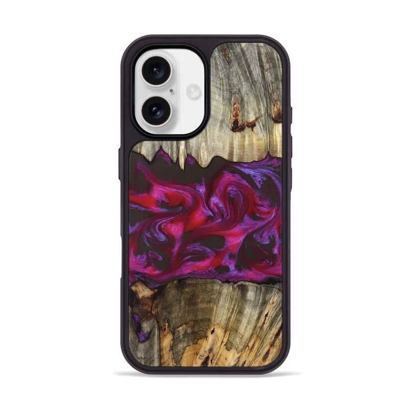 iPhone 17 Wood Phone Case - Jaylen (Red, 829716)
