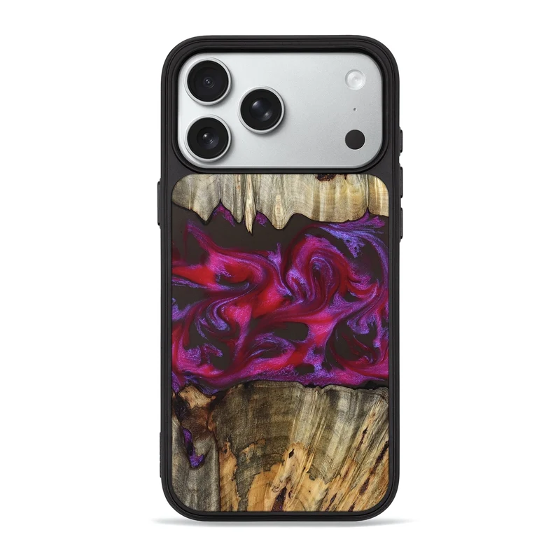 iPhone 18 Pro Max Wood Phone Case - Jaylen (Red, 829716)