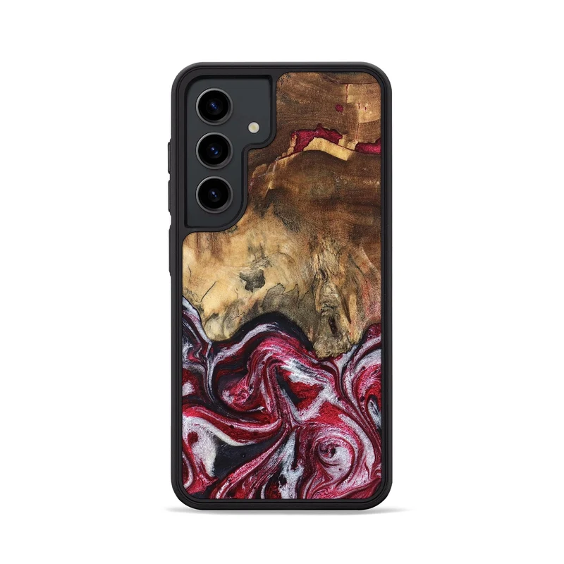 Galaxy S24 Wood Phone Case - Chaya (Red, 829722)