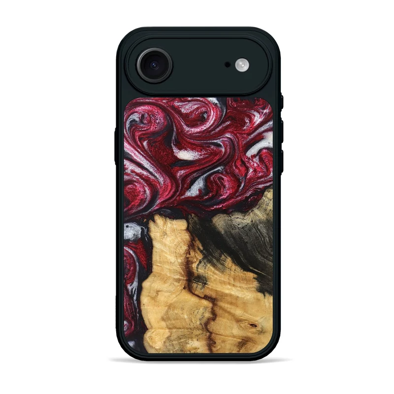 iPhone 17 Air Wood Phone Case - Cleve (Red, 829717)