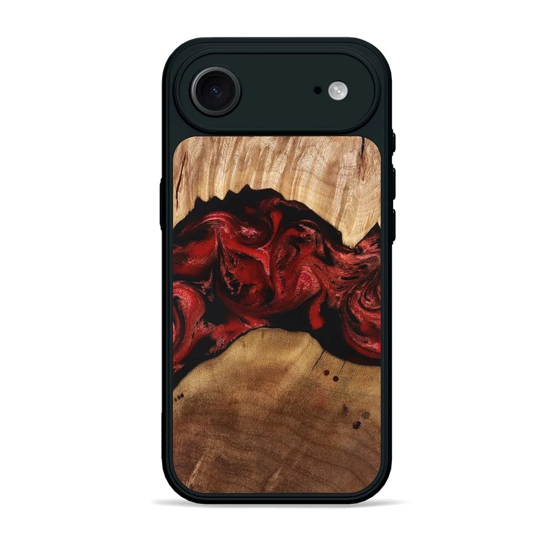 iPhone 17 Air Wood Phone Case - Marlon (Red, 829713)