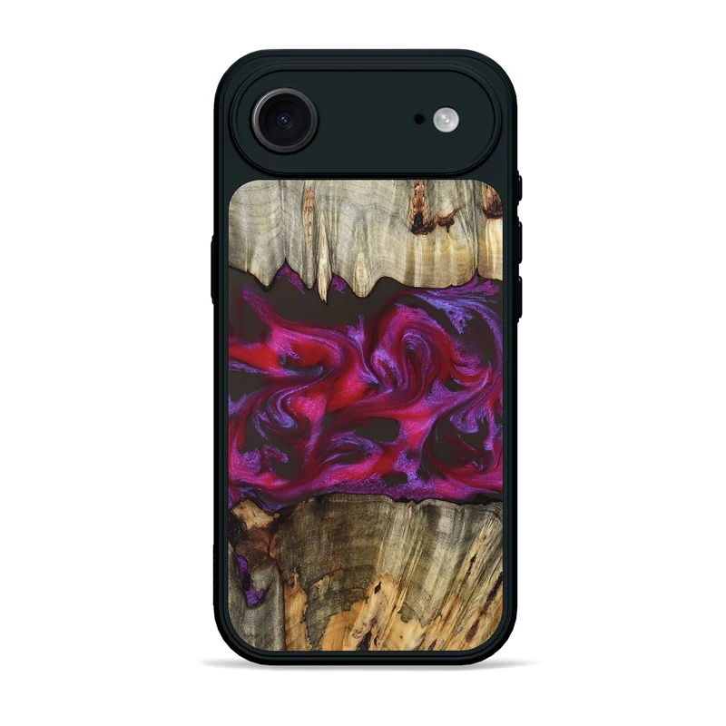 iPhone 17 Air Wood Phone Case - Jaylen (Red, 829716)