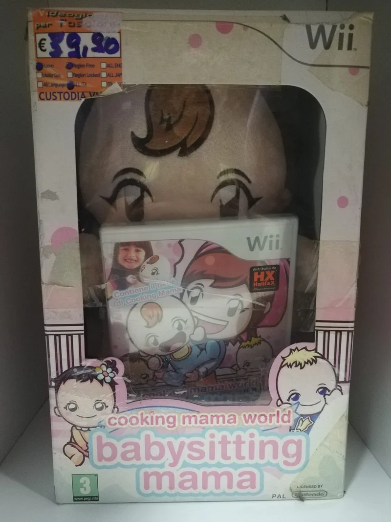 COOKING MAMA WORLD-BABYSITTING MAMA WII NINTENDO(esposizione fiera)(la scatola e un po rovinata ma il contenuto e integro)