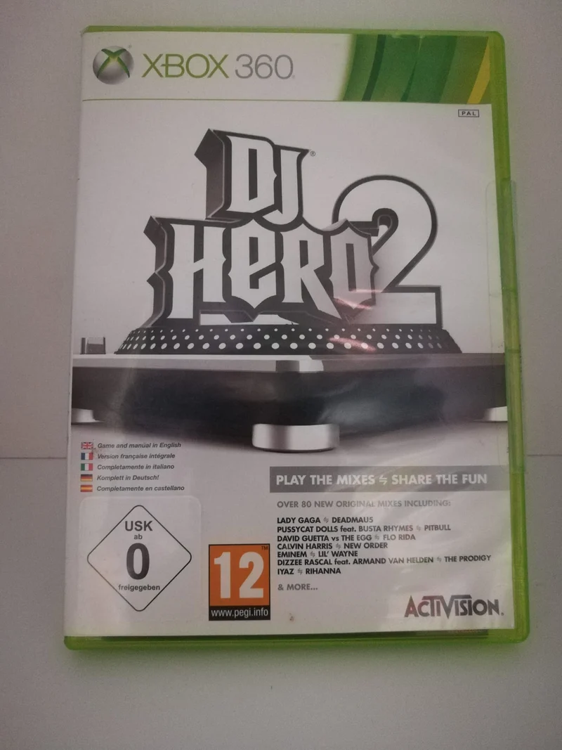 DJ HERO 2 XBOX 360 (completamente in italiano)(usato garantito)