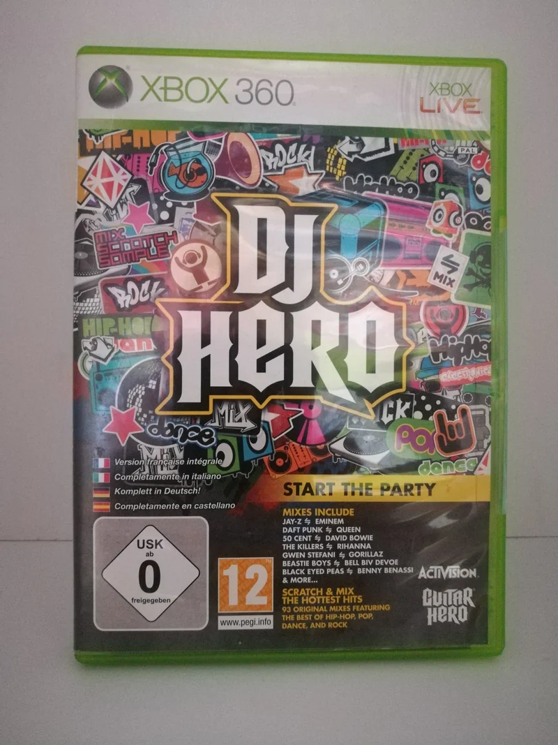 DJ HERO XBOX 360 (completamente in italiano)(usato garantito)