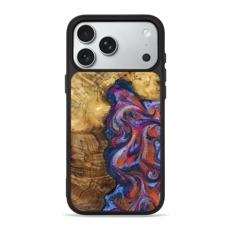 iPhone 18 Pro Max Wood Phone Case - Carroll (Blue, 829670)