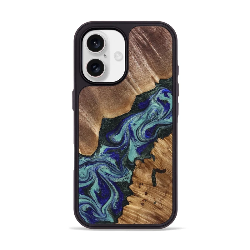iPhone 17 Wood Phone Case - Dorene (Green, 829694)