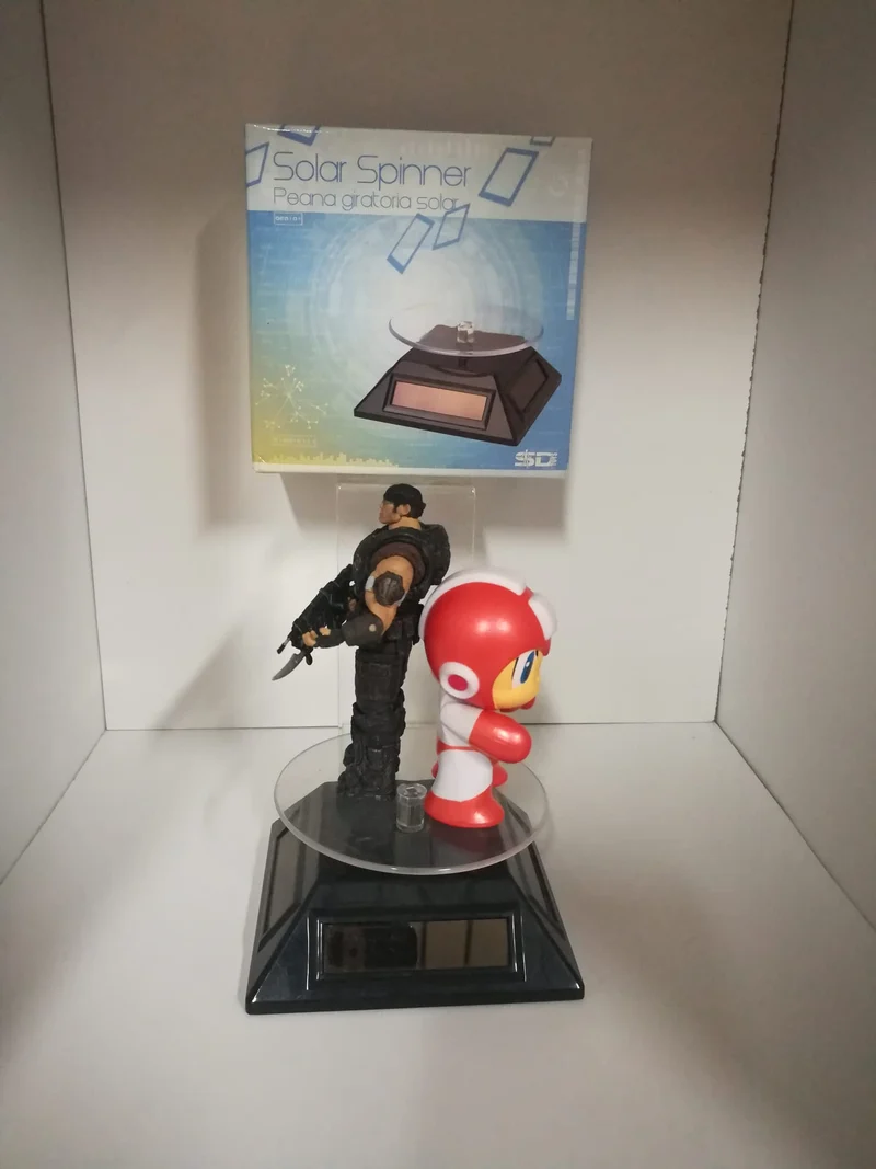 SOLAR SPINNER PER FIGURE Rotazione Base Solare, 10 x 10 cm