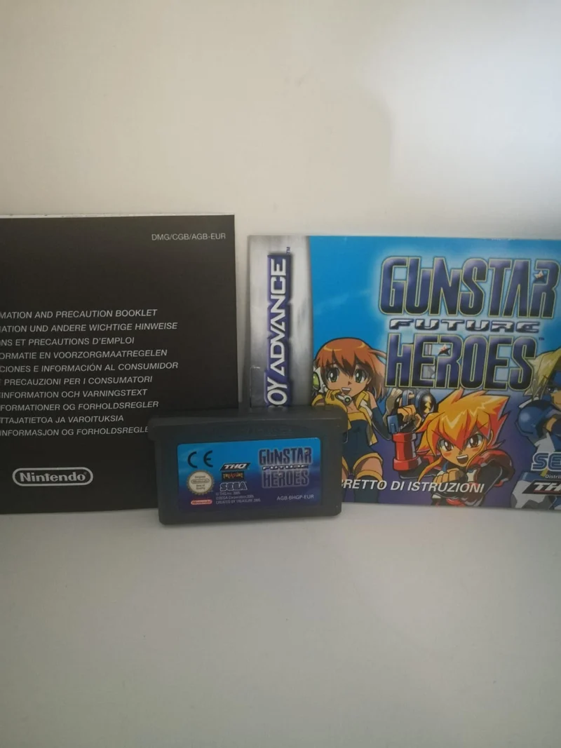 GUNSTAR FUTURE HEROES GBA NINTENDO (e nuovo manca la custodia "rubata in fiera")