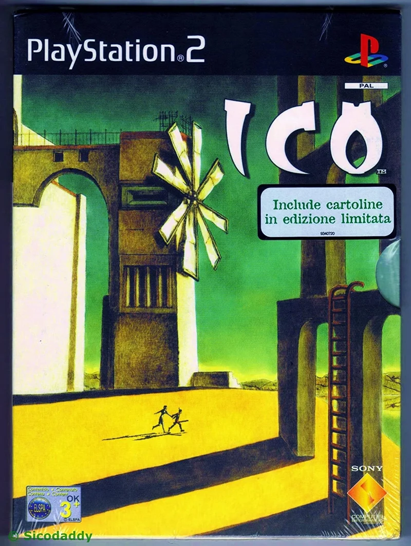 ICO PLAY STATION 2 (versione italiana)(completo di 4 cartoline e manuale)
