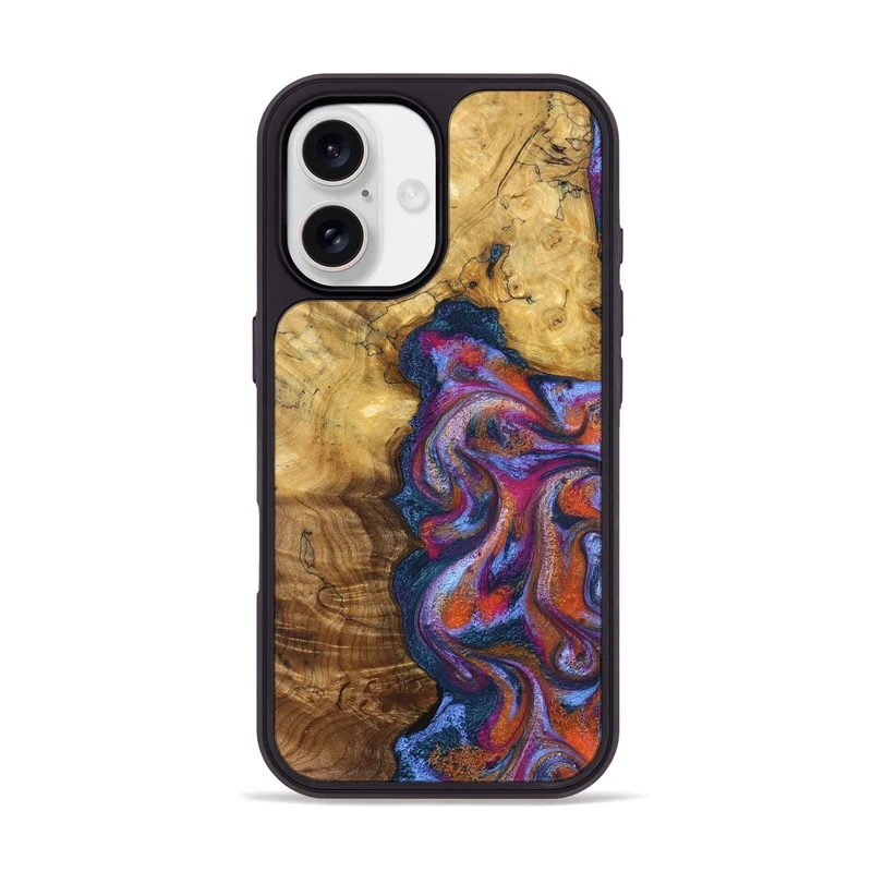 iPhone 17 Wood Phone Case - Carroll (Blue, 829670)