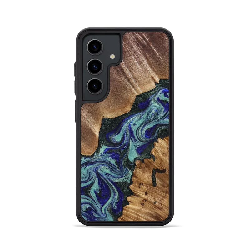 Galaxy S24 Wood Phone Case - Dorene (Green, 829694)