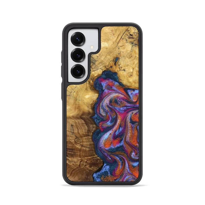Galaxy S25 Wood Phone Case - Carroll (Blue, 829670)