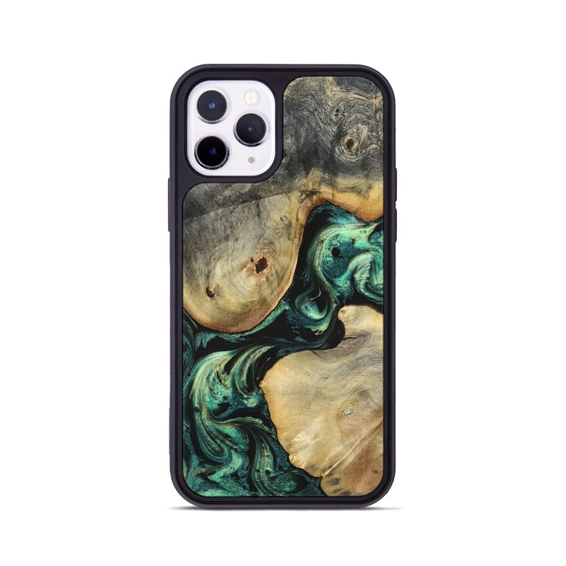 iPhone 11 Pro Wood Phone Case - Ariah (Green, 829700)