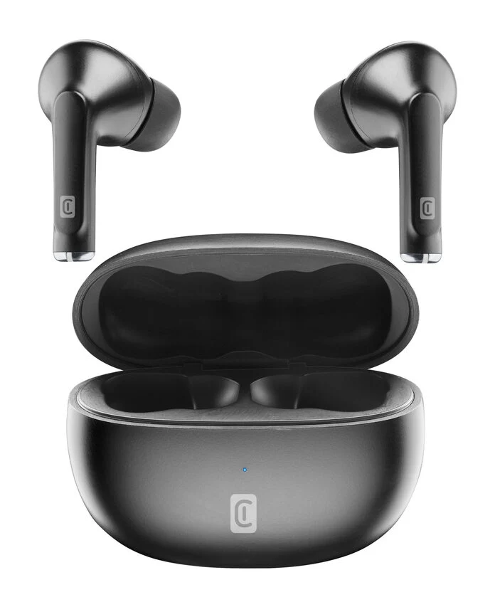 Cellularline FLICK Auricolari TWS Bluetooth con custodia di ricarica Nero