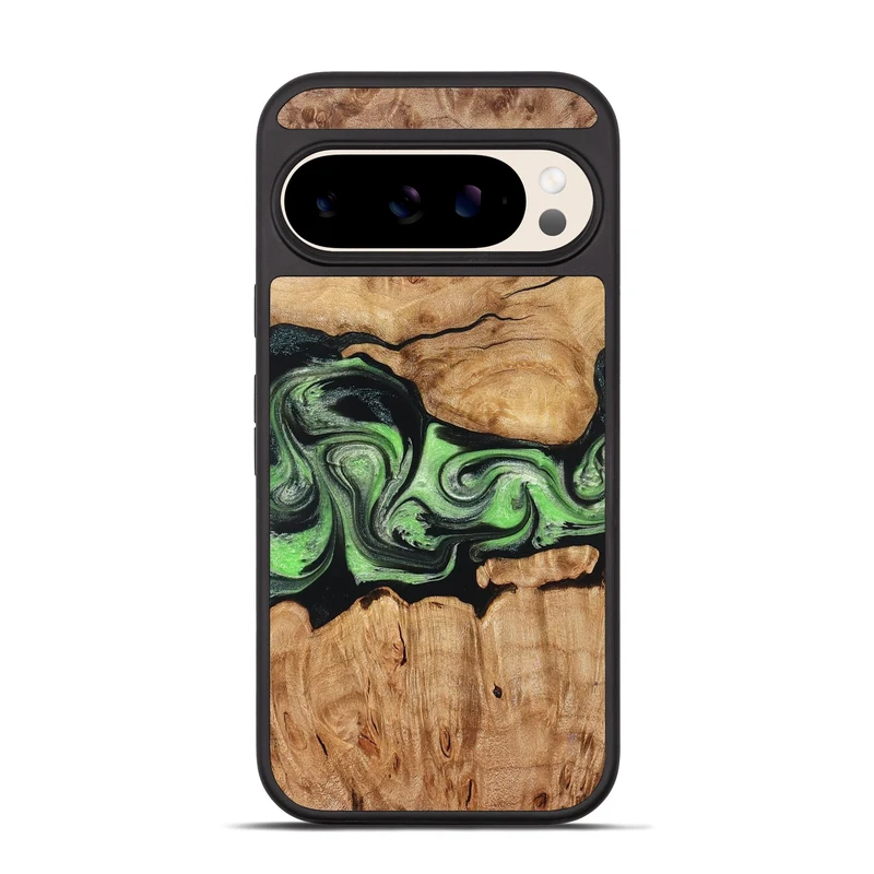 Pixel 10 Pro Wood Phone Case - Kyree (Green, 829701)