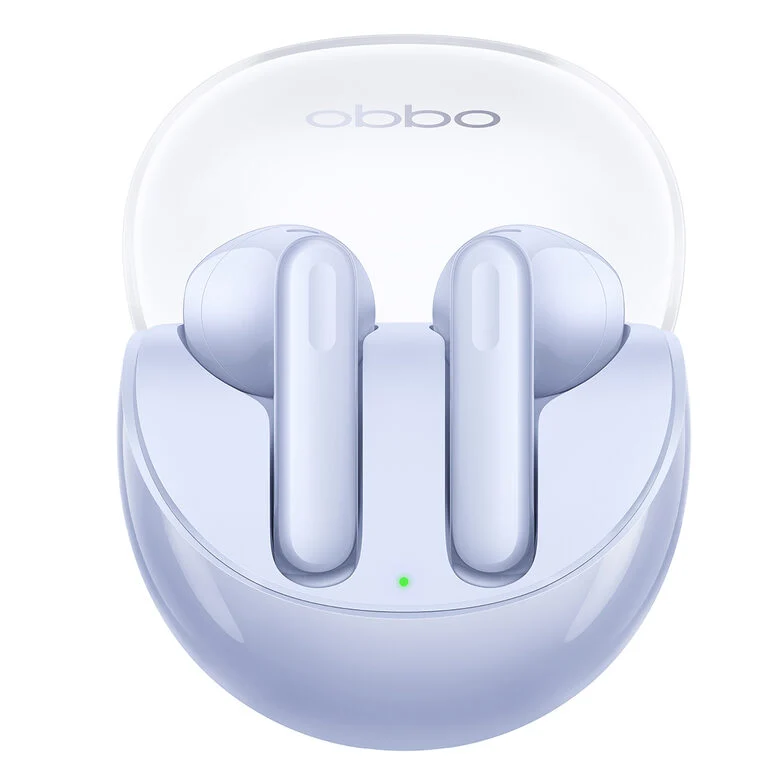 OPPO Enco Air3 Auricolari True Wireless, 25h di Autonomia, Driver da 13.4mm, Bluetooth 5.3, Raggio 10m, Controlli Touch, Cancellazione del rumore IA, Android e iOS, IP54, Viola [Versione Ita