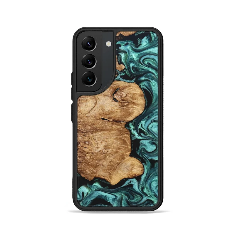 Galaxy S22 Wood Phone Case - Kaeli (Green, 829696)