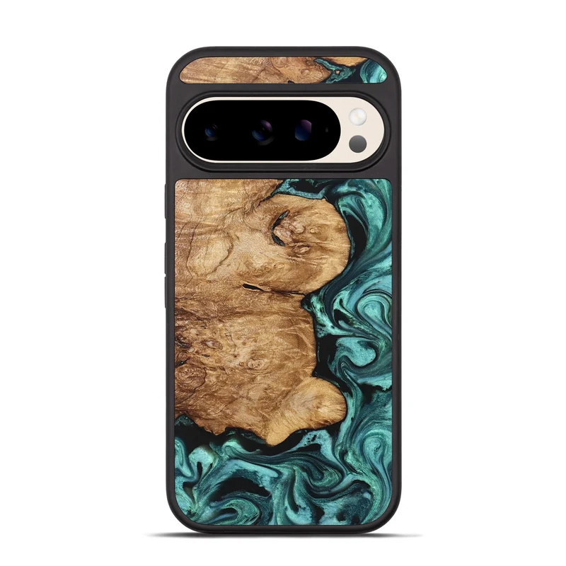 Pixel 10 Pro Wood Phone Case - Kaeli (Green, 829696)