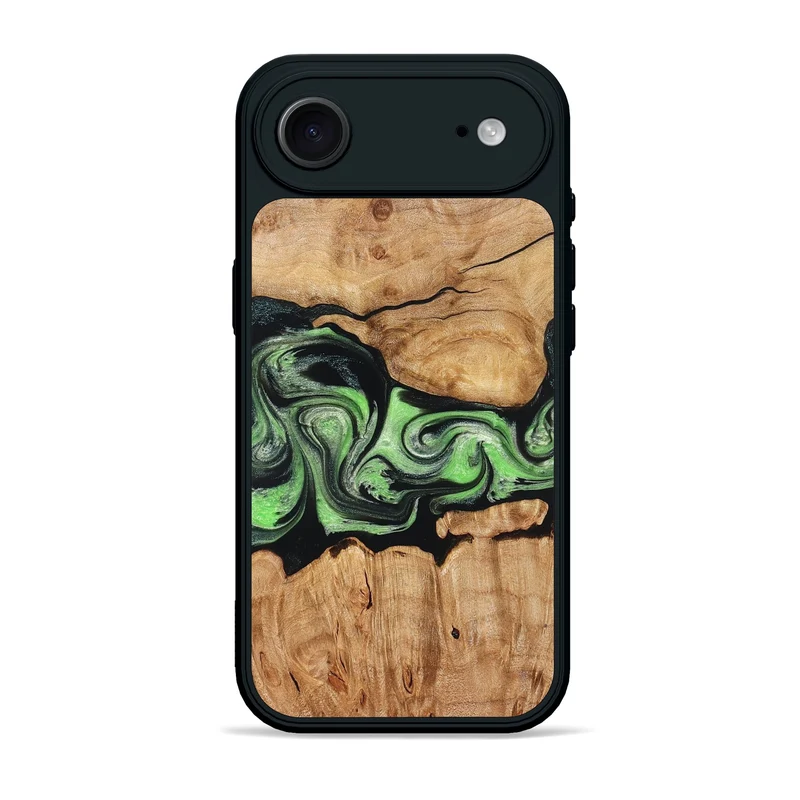 iPhone 17 Air Wood Phone Case - Kyree (Green, 829701)