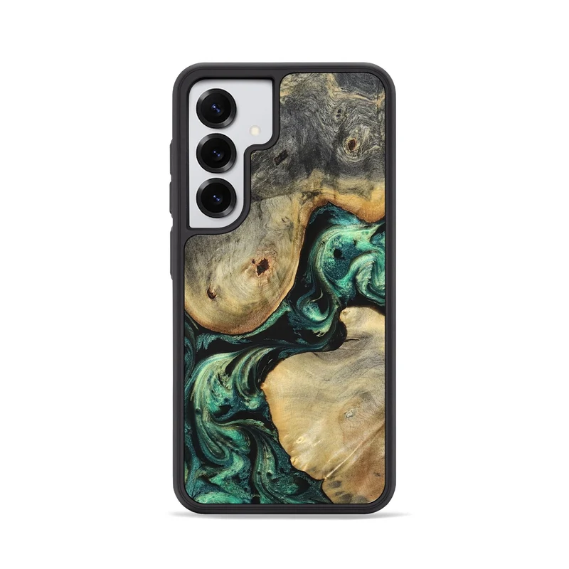 Galaxy S25 Wood Phone Case - Ariah (Green, 829700)
