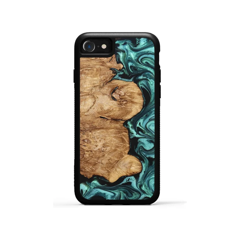 iPhone SE Wood Phone Case - Kaeli (Green, 829696)