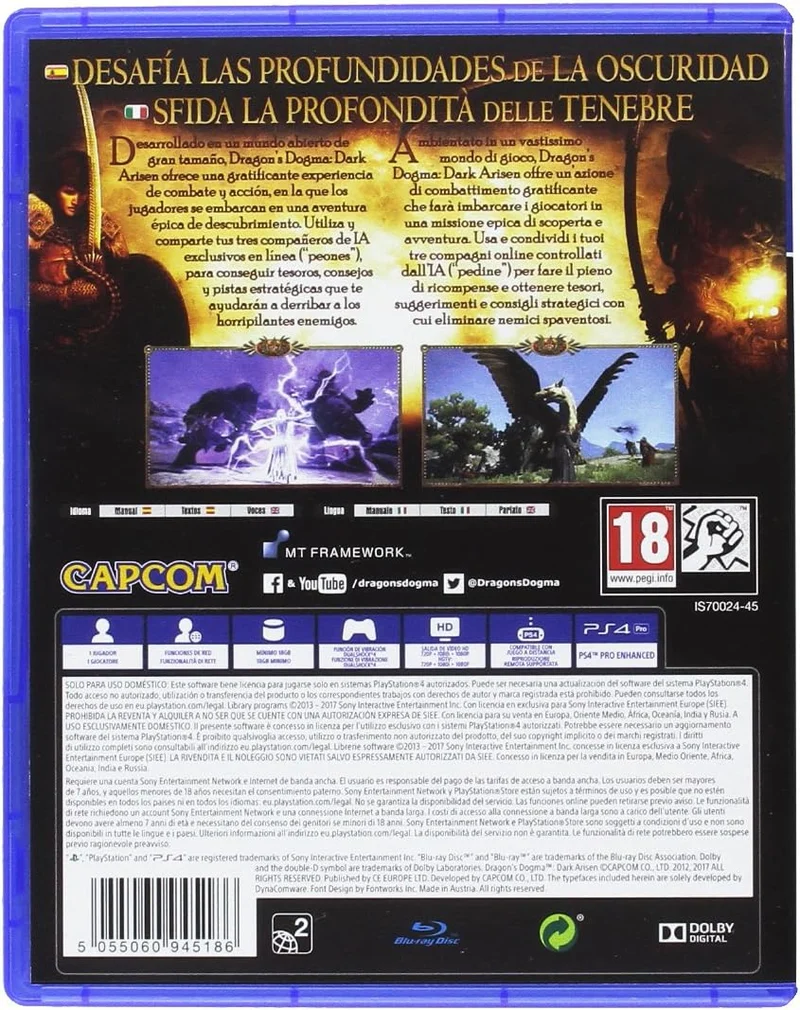 DRAGON'S DOGMA DARK ARISEN PS4 (versione europea)