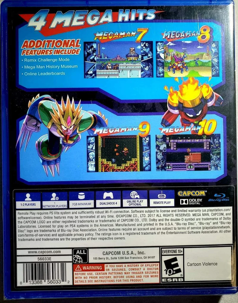 MEGAMEN LEGACY COLLECTON 2 PS4 (versione americana)