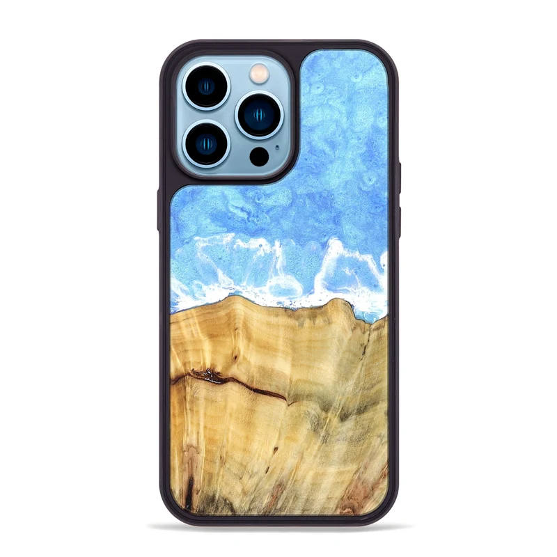 iPhone 14 Pro Max Wood Phone Case - Maybell (Coastal, 829681)
